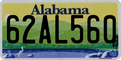 AL license plate 62AL560