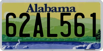 AL license plate 62AL561