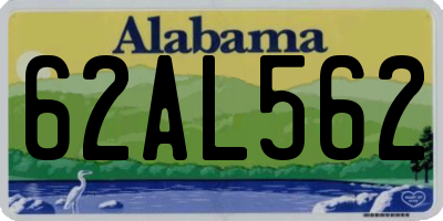 AL license plate 62AL562