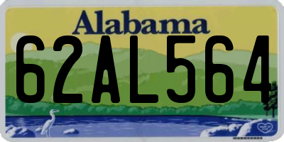 AL license plate 62AL564