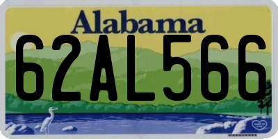 AL license plate 62AL566