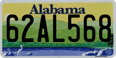 AL license plate 62AL568