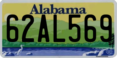 AL license plate 62AL569