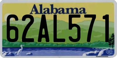 AL license plate 62AL571