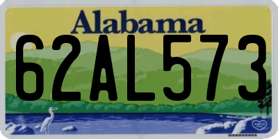 AL license plate 62AL573