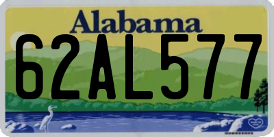 AL license plate 62AL577