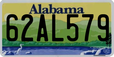 AL license plate 62AL579