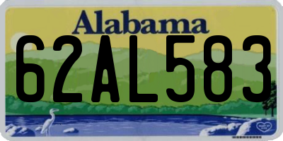 AL license plate 62AL583