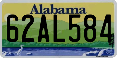 AL license plate 62AL584