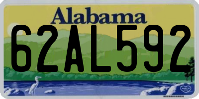 AL license plate 62AL592