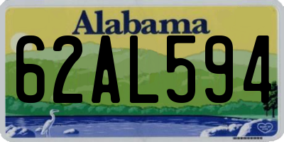 AL license plate 62AL594