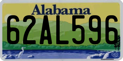 AL license plate 62AL596