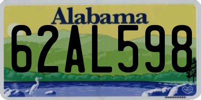 AL license plate 62AL598
