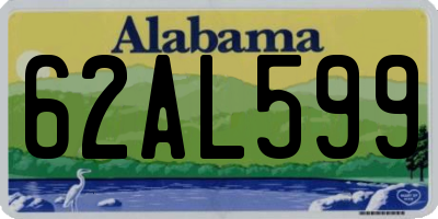 AL license plate 62AL599