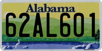 AL license plate 62AL601