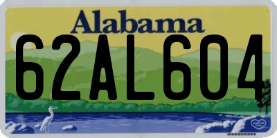 AL license plate 62AL604