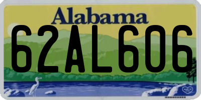AL license plate 62AL606