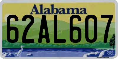 AL license plate 62AL607