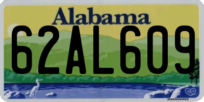 AL license plate 62AL609