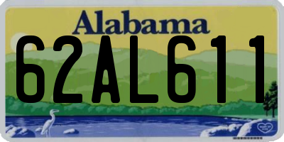 AL license plate 62AL611