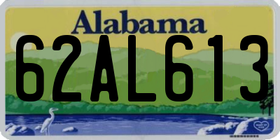 AL license plate 62AL613