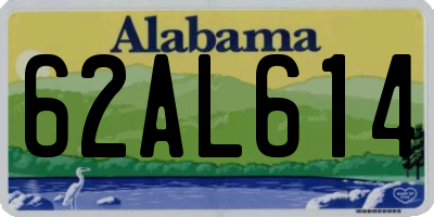 AL license plate 62AL614