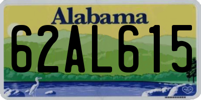 AL license plate 62AL615
