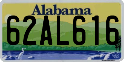 AL license plate 62AL616