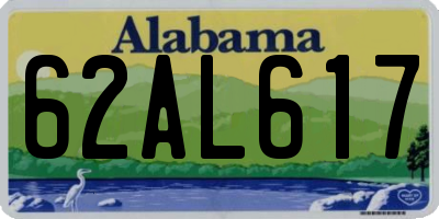 AL license plate 62AL617