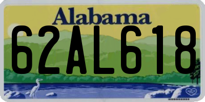 AL license plate 62AL618