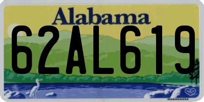 AL license plate 62AL619