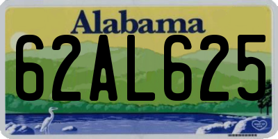AL license plate 62AL625