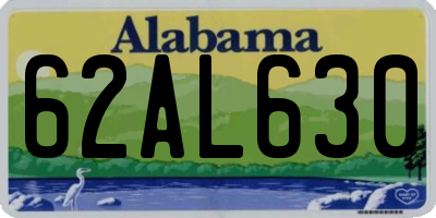 AL license plate 62AL630