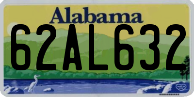 AL license plate 62AL632