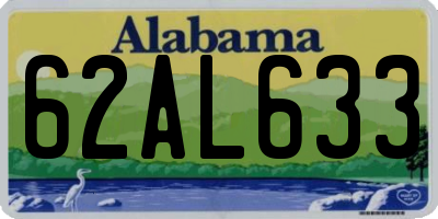 AL license plate 62AL633