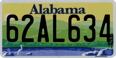 AL license plate 62AL634