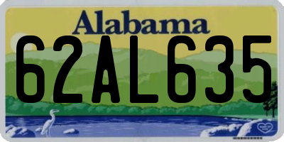 AL license plate 62AL635