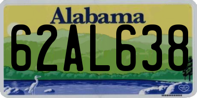 AL license plate 62AL638
