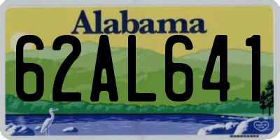 AL license plate 62AL641