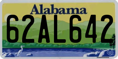 AL license plate 62AL642