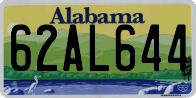 AL license plate 62AL644