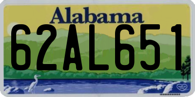 AL license plate 62AL651