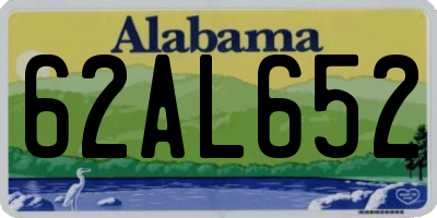 AL license plate 62AL652