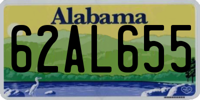 AL license plate 62AL655