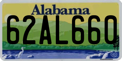 AL license plate 62AL660