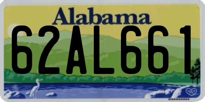 AL license plate 62AL661
