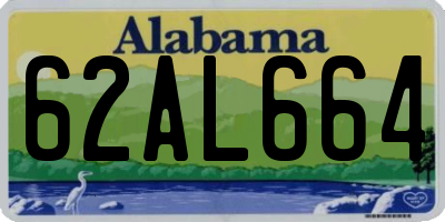 AL license plate 62AL664