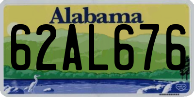 AL license plate 62AL676