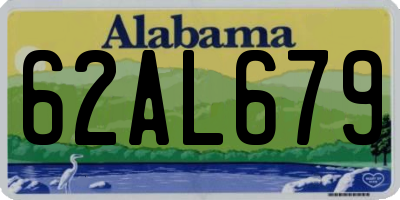 AL license plate 62AL679
