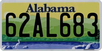 AL license plate 62AL683